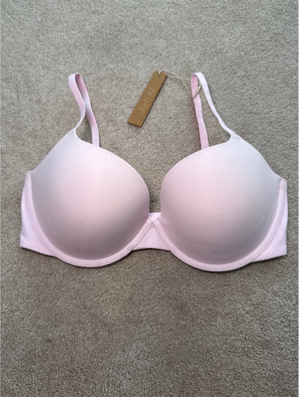 Skims Fits Everybody Push Up Demi Bra Color Cherry Blossom Size 34D